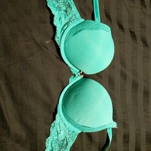 Teal Victoria secret bra
